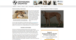 Desktop Screenshot of greyhoundsunlimited.org